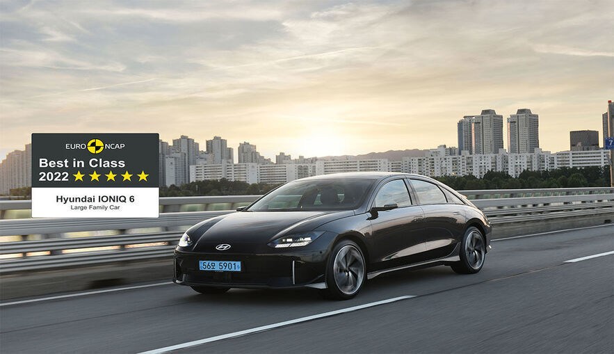 Hyundai IONIQ 6, Euro NCAP’ten En Büyük Ödülü Aldı.